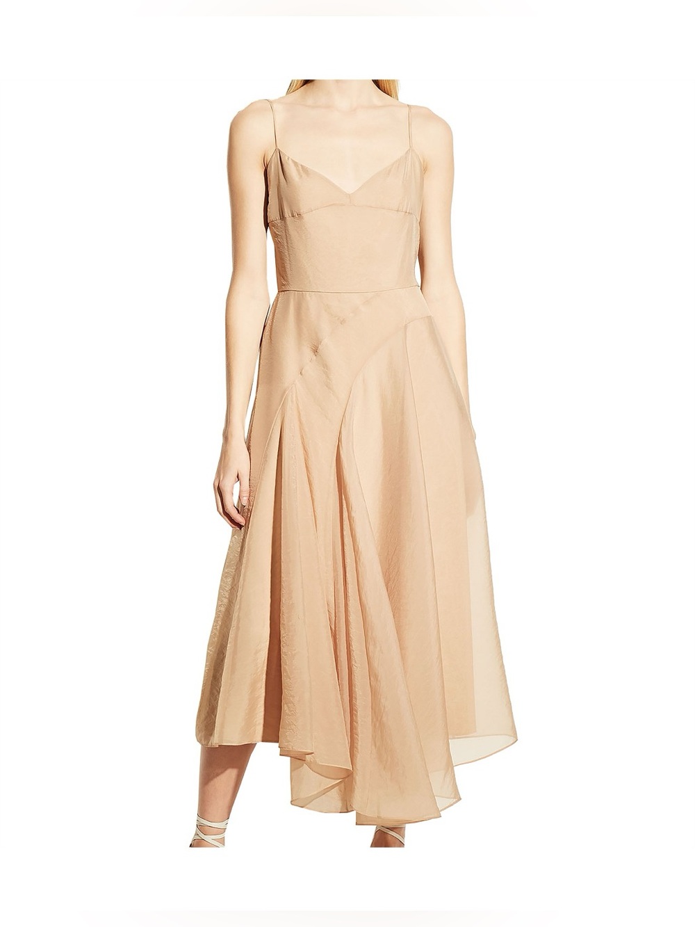 Vince Organza Paneled Dress Size 14
